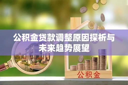 下陆公积金贷款调整原因探析与未来趋势展望