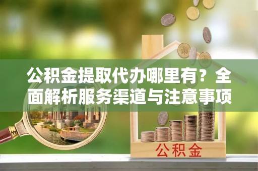 下陆公积金提取代办哪里有？全面解析服务渠道与注意事项